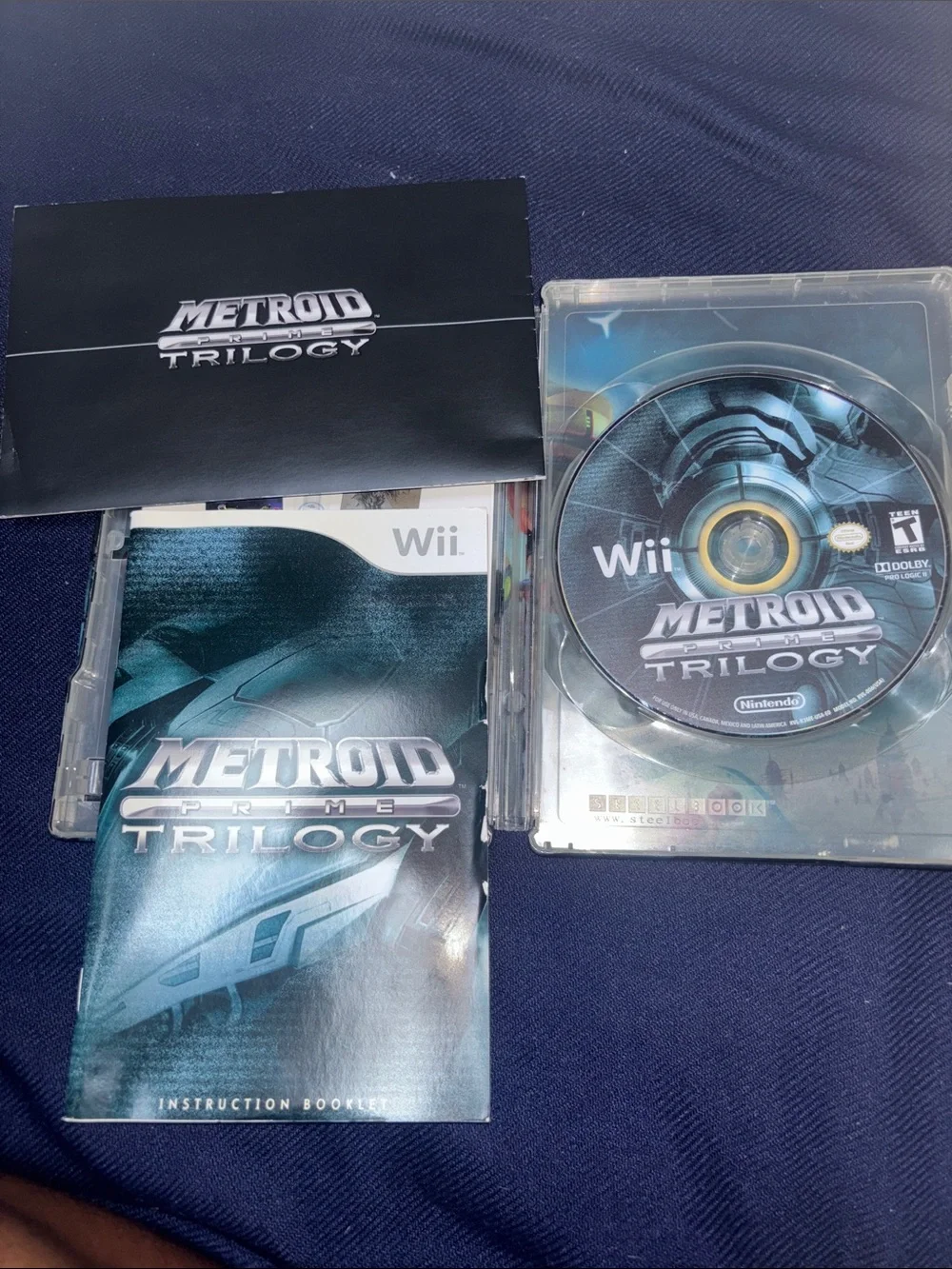 adidas Blue and Teal Metroid Prime Trilogy Display Card